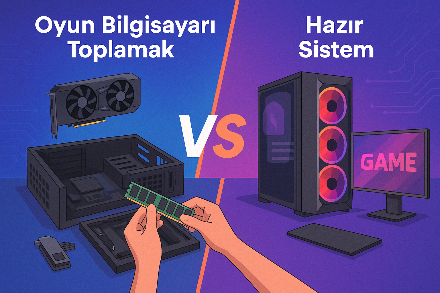 Oyun Bilgisayarı Toplamak mı, Hazır Sistem mi Almak mı? Karşılaştırmalı Rehber